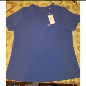 Figs Denim Catarine Top Scrub